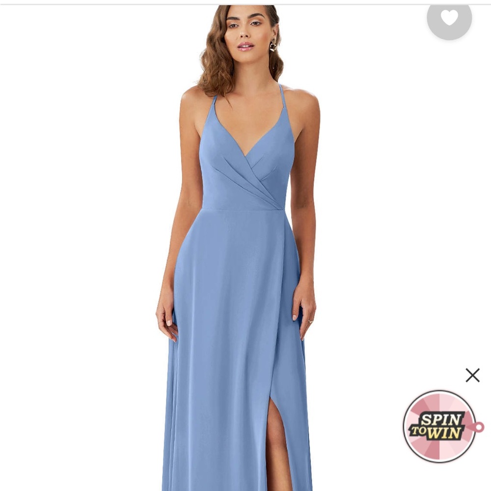 Azazie Davis style steel blue brand new